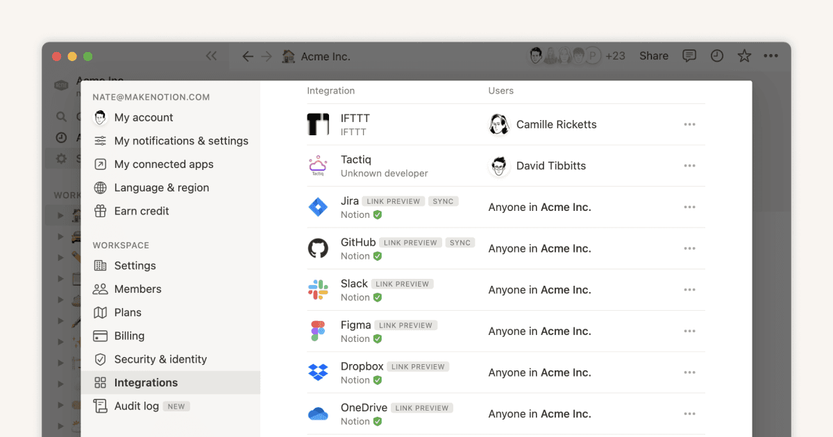 Where does Notion fit into your company’s tool ecosystem?